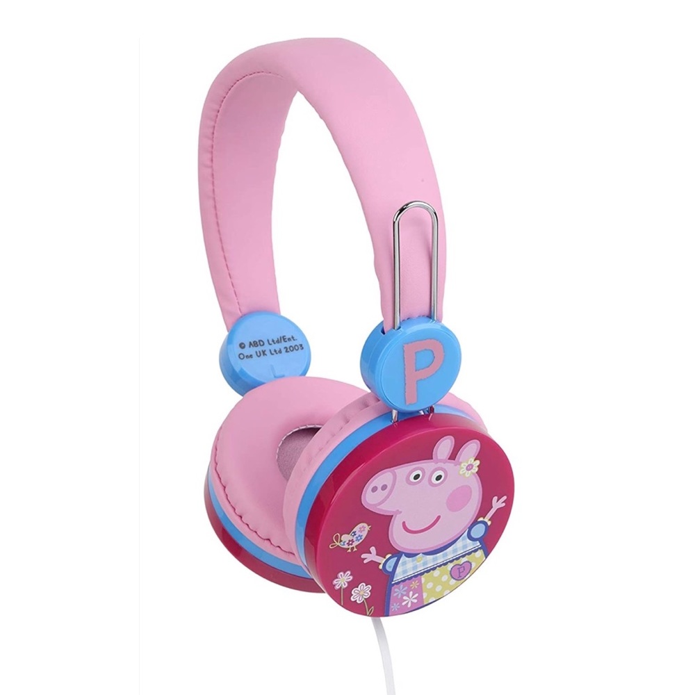 Peppa Pig Headphones Over The Ear Soft and Cushioned Ear Pieces Adjustable